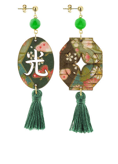 earrings-lantern-silk-tassel-green